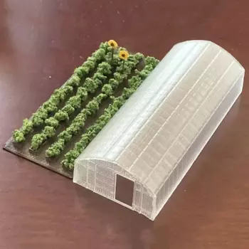 Строительная модель N Scale, модель теплицы для овощей, миниатюрная коллекция, песочный стол, Ландшафтная сцена, модель раскладки, игрушки