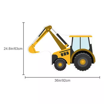 Строительная мозаичная доска форма инженерных машин, пена, желтый, 12/18/36 дюймов
