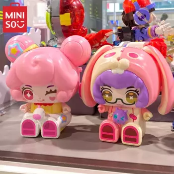 Строительные блоки MINISO, серия Honor of Kings, игровая периферия, фигурка Xiaoqiao Daji, кавайный подарок на день рождения, коллекционная модель