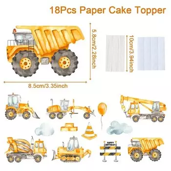 Строительные топперы для торта Wayfun