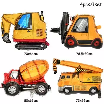 Строительные украшения для дня рождения