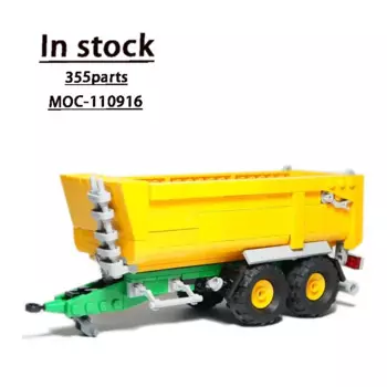 Строительный блок для грузового самосвала, грузовик, самосвал, трейлер, модель • 355 деталей, Детский конструктор на день рождения, игрушки, подарки