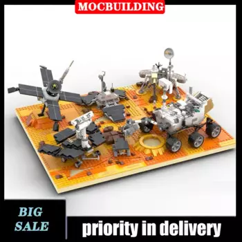 Строительный блок Mars Explorer lander, Сборная модель космического корабля MOC, планеты, коллекционные игрушки
