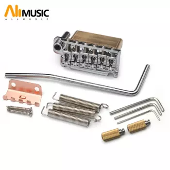 Струнное седло Tremolo Bridge 83,5x40,5, 54,5 мм (5x10,9 мм), латунный блок, Хромированная поверхность