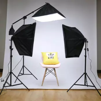 Студийный софтбокс SH для фотосъемки, набор для непрерывного освещения YouTube, профессиональное освещение
