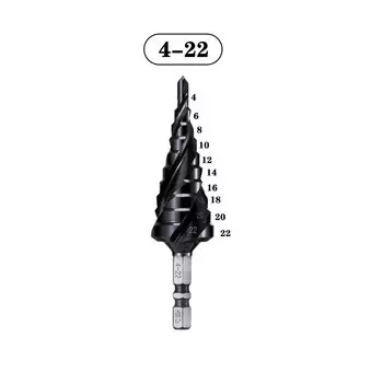 Ступенчатое сверло Conboom M35 кобальт 4-12 мм 3 флейты