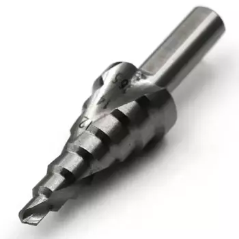 Ступенчатое сверло со спиральной канавкой 4-16,5 мм, хвостовик 12 мм, 7 размеров, высокоскоростная сталь для сверления алюминия/дерева, пластина из ПВХ сверло спластинами