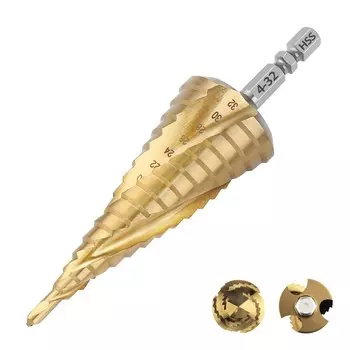 Ступенчатое сверло Versery 4-12 4-20 4-32 мм HSS