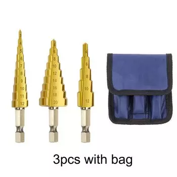 Ступенчатое сверло Vexverm 3-12 мм 4-12 мм 4-20 мм 4-32 мм