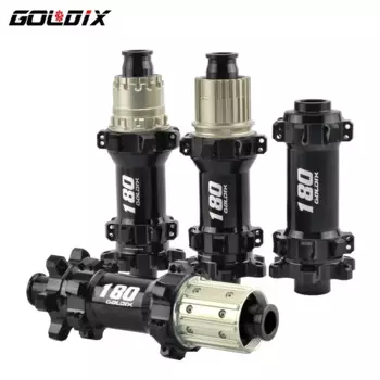 Ступица велосипедная с храповым механизмом GOLDIX M180 52T, 6 болтов, дисковый тормоз, 28 отверстий, прямая спица, герметичный подшипник HG/XD/MS, корпус ступицы 142X12 148X12