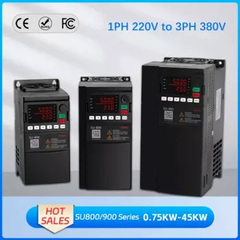 SU800 VFD 220 В один вход до 380 в три выходных инвертора кВт-4 кВт преобразователь частоты переменного тока Шпиндельный двигатель с ЧПУ