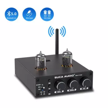 SUCA Audio Tube-T1 Plus NE5532 Усилитель Bluetooth 5,0 HIFI Ламповый усилитель 6A2 поддерживает USB RCA Усилитель звука для домашнего усилителя