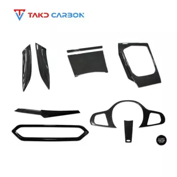 Сухое углеродное волокно 3K саржа G20 комплект отделки салона автомобиля консоль панель приборной панели для 3 серии G20 2023 Lci