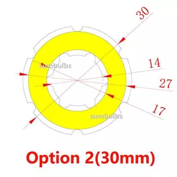 Сумбулбс LED Angel Eyes 12В теплый белый 2Вт