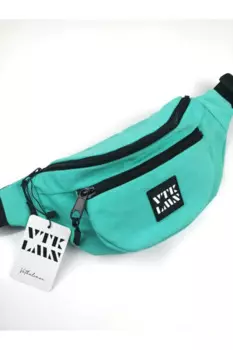 Сумка через плечо и поясная унисекс мятного цвета