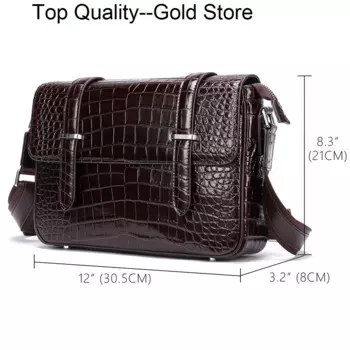 Сумка через плечо из крокодиловой кожи для мужчин, повседневный мужской ранец через плечо, кожаная мужская сумка-мессенджер на ремне