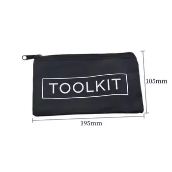 Сумка для инструментов BOUSSAC, ткань Оксфорд, оранжевый/черный