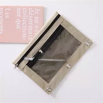 Сумка для карандашей JESJELIU, черная, кожаная