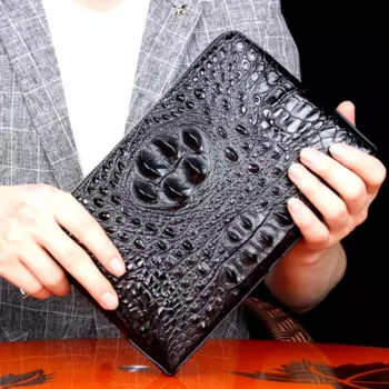 Сумка-кошелек из натуральной кожи, с отделением для денег