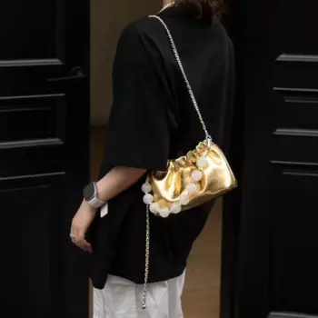 Сумка кросс-боди из воловьей кожи с цепочкой