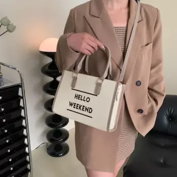 Сумка кросс-боди Женская с принтом и надписью