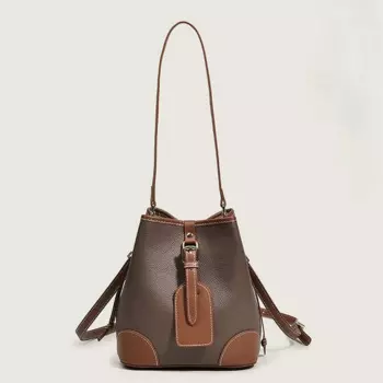 Сумка-мешок из натуральной кожи, Женская сумочка, новая модная и универсальная женская сумка, нишевая кожаная сумка