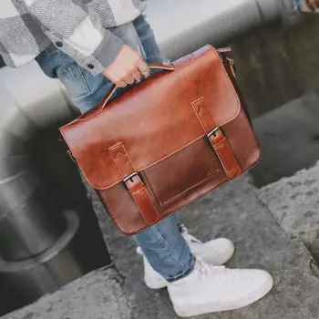 Сумка-мессенджер для мужчин GUMST, кожаная, на плечо