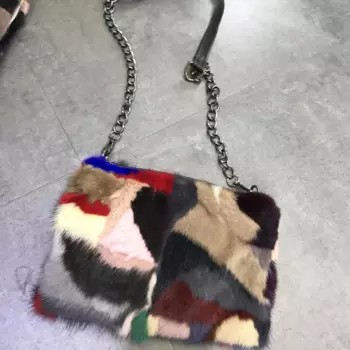 Сумка-мессенджер, сумка через плечо из натурального норкового меха, женская роскошная модная сумка-тоут