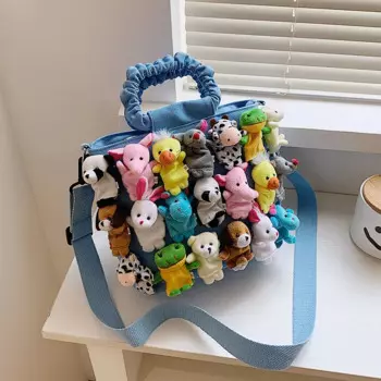 Сумка-мессенджер Женская холщовая на плечо, 2022