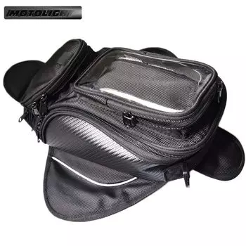 Сумка на бак для мотоцикла, чемодан с магнитным креплением на жидкость, для навигатора, телефона, GPS