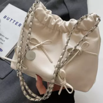 Сумка на плечо плиссированная дизайнерская сумка через плечо для женщин новая Универсальная простая сумка-ведро модная повседневная Высококачественная роскошная сумка-мессенджер