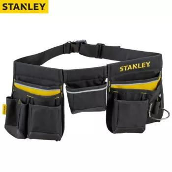 Сумка на пояс для инструментов Stanley 600 Denier с несколькими карманами, органайзер для хранения, ленточный карман, поясной кошелек, сумка для ремонта электрика
