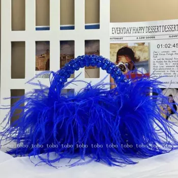 Сумка с жемчужинами и бусинами, роскошные дизайнерские сумки с мехом острие и перьев, прозрачная акриловая сумка-тоут с камнем, Женская Роскошная Брендовая женская сумка