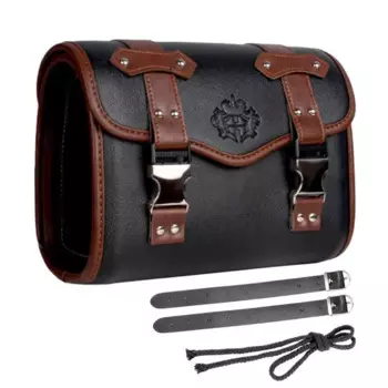 Сумка-седло для мотоцикла, с 2 ремешками