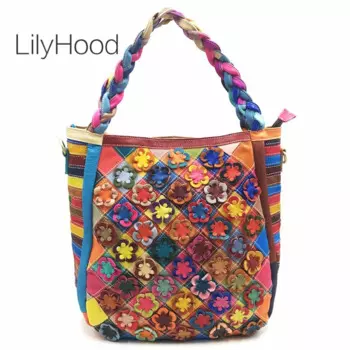 Сумка-тоут LilyHood Женская, из натуральной воловьей кожи