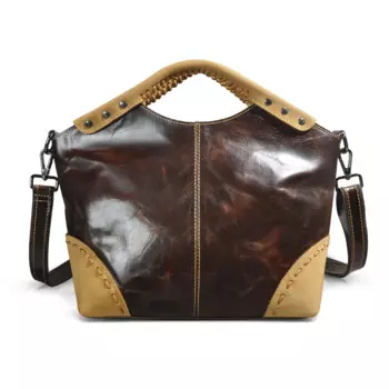 Сумка-тоут женская из натуральной кожи, 6640