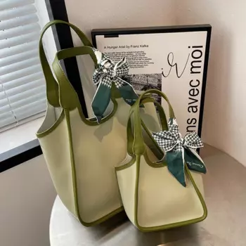 Сумка-ведро женская кожаная, вместительная, 2022