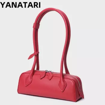 Сумка YANATARI из натуральной воловьей кожи под подмышки Женская Корейская роскошная сумка высокого качества 2024