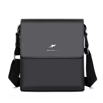 Сумки через плечо из искусственной кожи, деловая мужская сумка-мессенджер с кодовым замком, вертикальный дизайн, мужская сумка на плечо, черный, коричневый цвет