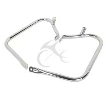 Сумки для сумок для мотоциклов, стальной защитный Кронштейн для Harley Touring Road King Electra Glide Road Glide 1997-2013