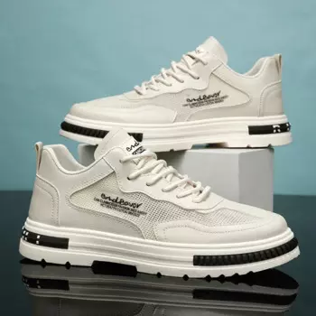 Summer Breathable Sneakers Hollow Men Platform Shoes Comfortable Mesh Vulcanized Shoes Trendy All-match Shoes Кроссовки Мужские