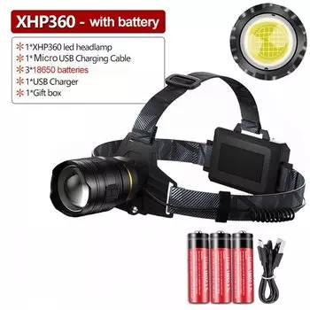 SUMTUO XHP360 фонарик 5000000 люмен