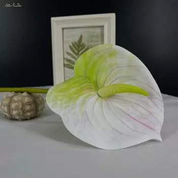 SunMade 3D печатный латексный цветок фламминго белый антуриум