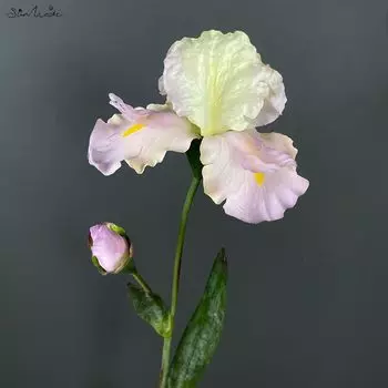 SunMade Ирис с листьями шелковые искусственные цветы