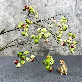 SunMade искусственная клюквенная ветка