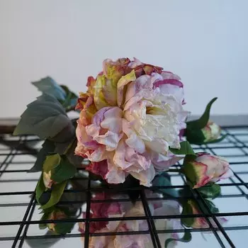 SunMade искусственные пионы, шелк, молочно-белый, розовый, фиолетовый, лососевый, оранжевый