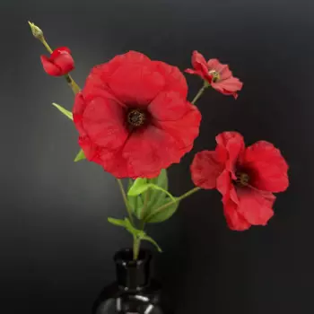 SunMade шелковый искусственный цветок эустома белый