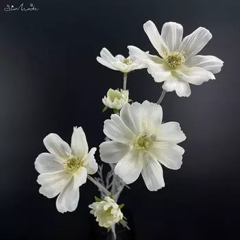 SunMade скандинавские искусственные шелковые цветы 6 голов