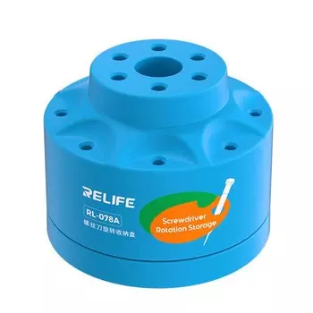 RELIFE RL-078A Многофункциональный кронштейн для хранения отверток с 14 отверстиями 360° ° Вращающийся ящик для хранения с сильным магнитным основанием