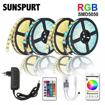 SUNSPURT RGB светодиодная лента 5м DC 12В
